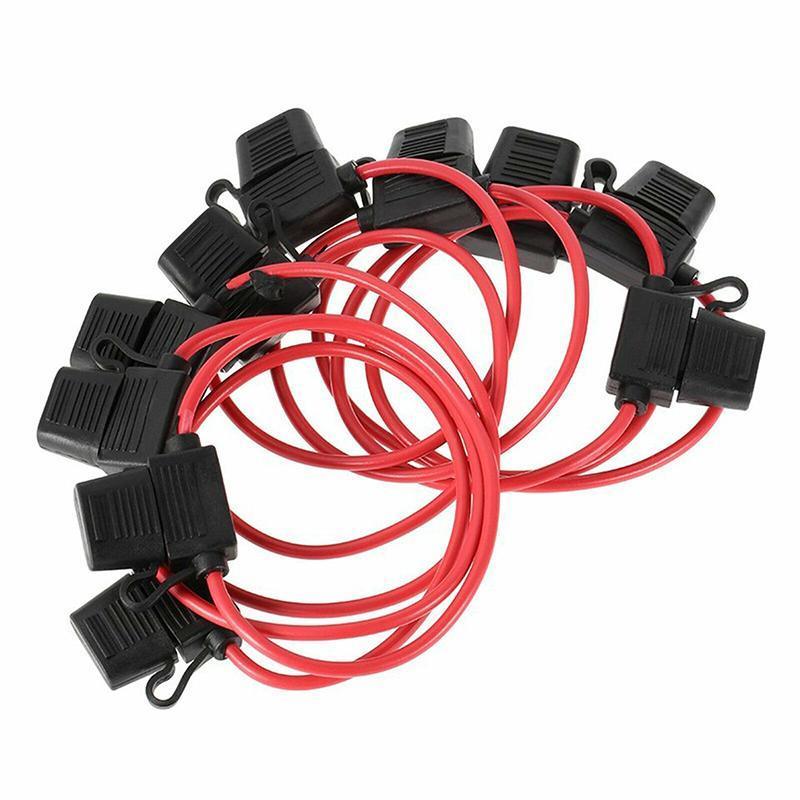 10Pcs 12V 40A Waterproof Standard Blade Inline Fuse Holder