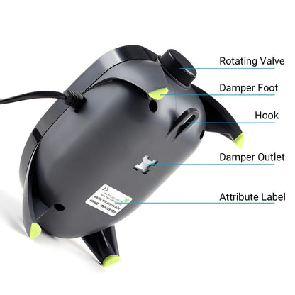 Quiet Fish Tank Oxygen Pump Aquarium Air Stone Aerator Oxygenator Water Filter - 5W