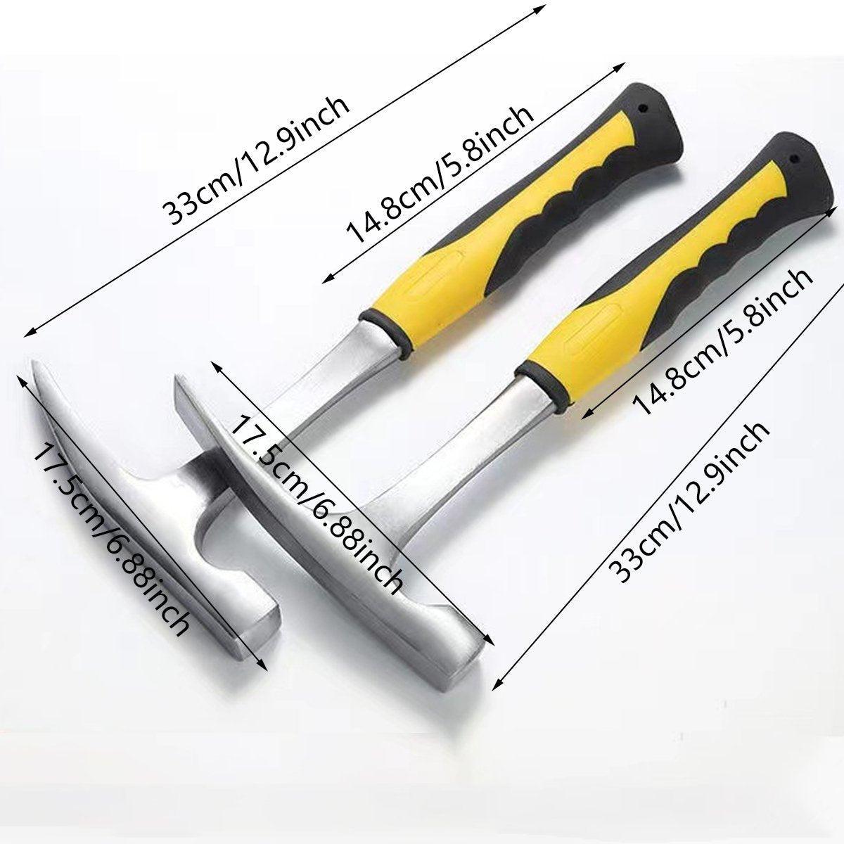 Geological Exploration Duck Bill Hammer - Professional Archaeological Tool & Pointed Inspection Hammer