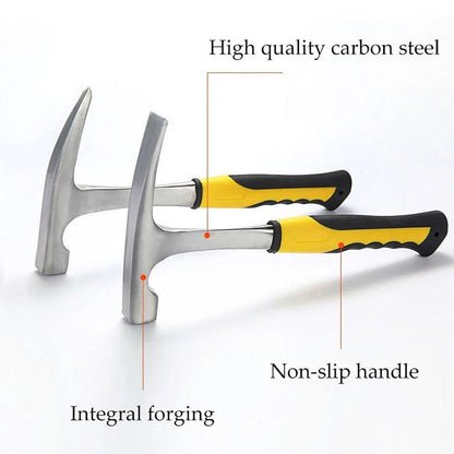 Geological Exploration Duck Bill Hammer - Professional Archaeological Tool & Pointed Inspection Hammer