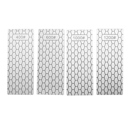 4pcs Diamond Knife Sharpener Sharpening Stone Honeycomb Grind Sharpener Kit