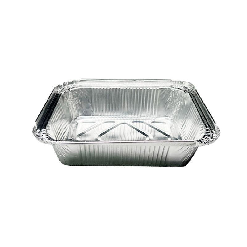 125PCS Disposable Quadrate Tin Foil Pans Oven Grill Safe Non-Stick Baking Trays - 125pcs-850ml
