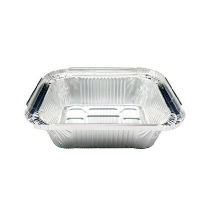 125PCS Disposable Quadrate Tin Foil Pans Oven Grill Safe Non-Stick Baking Trays - 125pcs-850ml