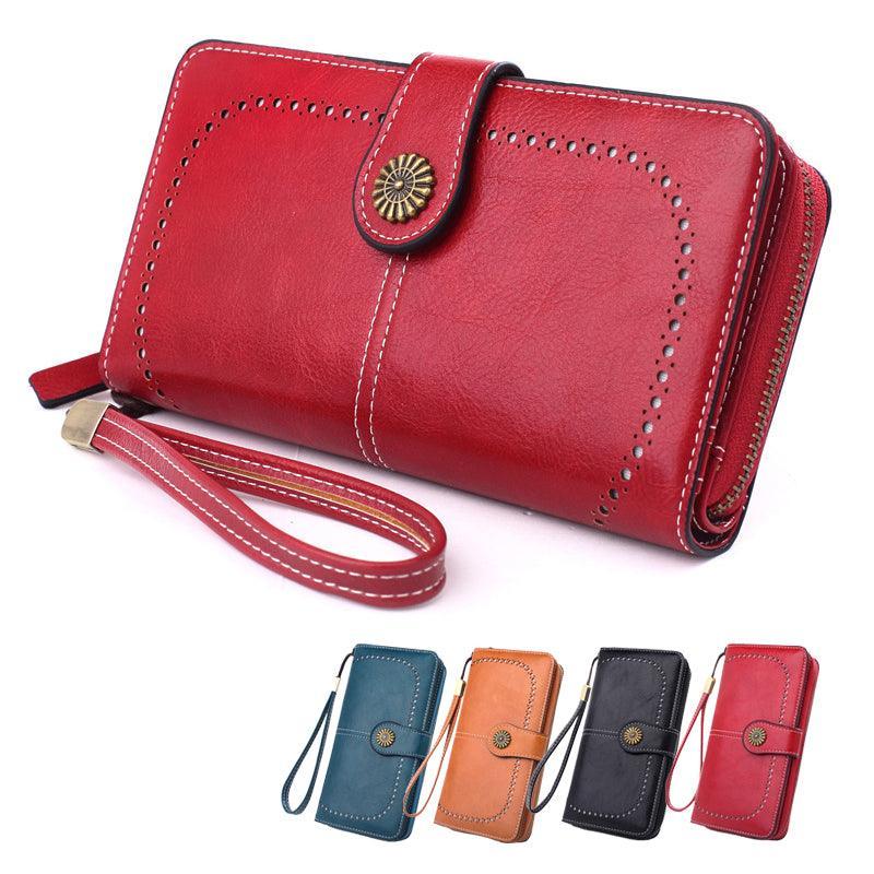 Women Wallets Purse Organizer Pouch Bag Credit Card Cash Holder Case Handbag Au - Brown