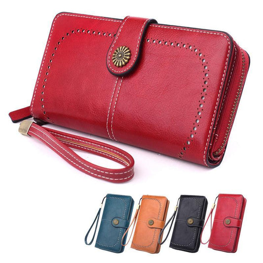Women Wallets Purse Organizer Pouch Bag Credit Card Cash Holder Case Handbag Au - Brown