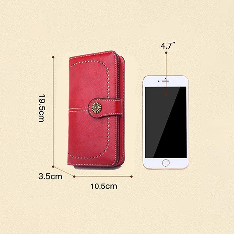 Women Wallets Purse Organizer Pouch Bag Credit Card Cash Holder Case Handbag Au - Brown