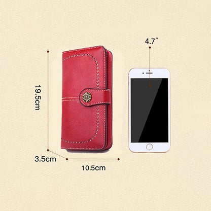 Women Wallets Purse Organizer Pouch Bag Credit Card Cash Holder Case Handbag Au - Brown