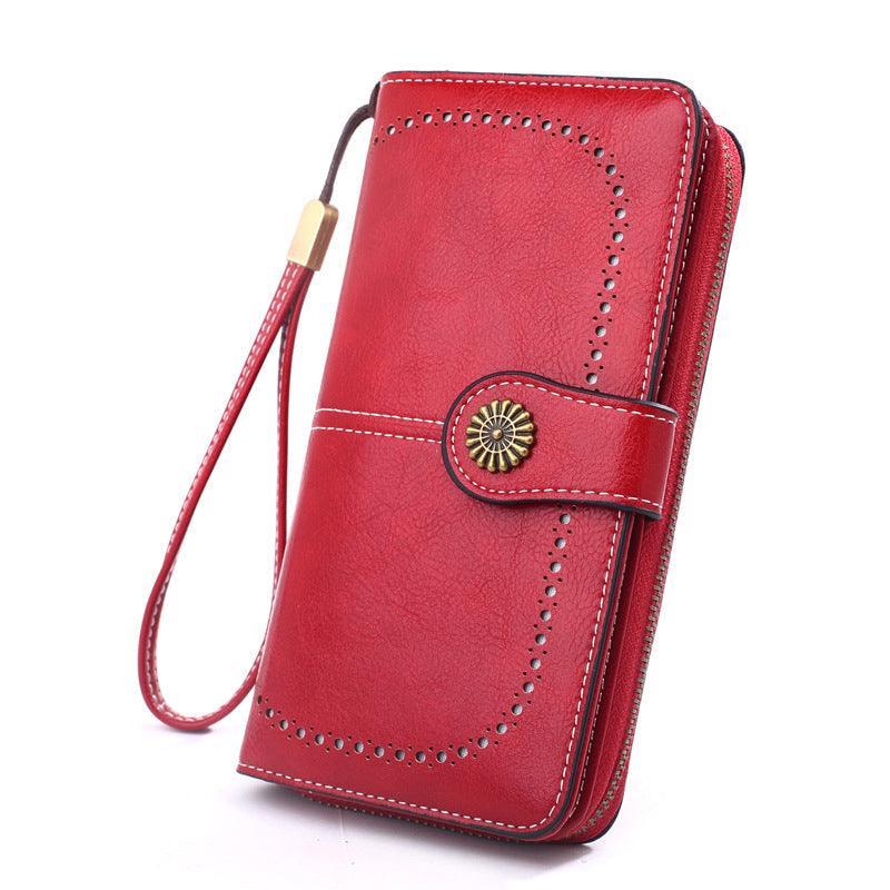Women Wallets Purse Organizer Pouch Bag Credit Card Cash Holder Case Handbag Au - Brown