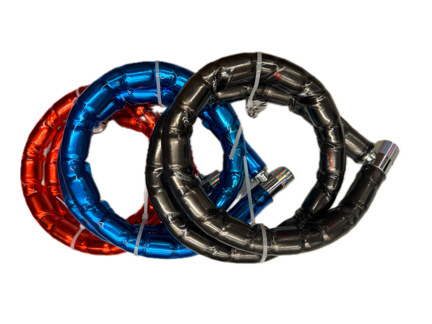 Thick Motorbike Bicycle Lock with Keys - Heavy Duty Anti-Theft Chain Lock (Assorted Colors)