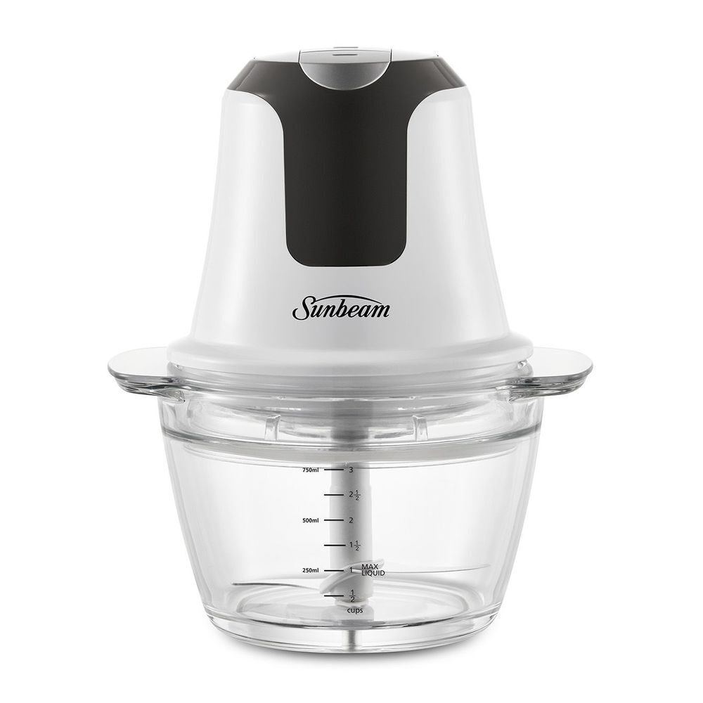 Sunbeam Mini Glass MultiChopper Food Processor - White