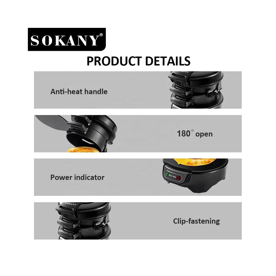 Sokany Burger Maker – Non-Stick, Easy & Fast Cooking