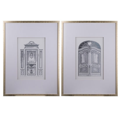 Ornate Doors Fake Pencil Wall Art 90cm