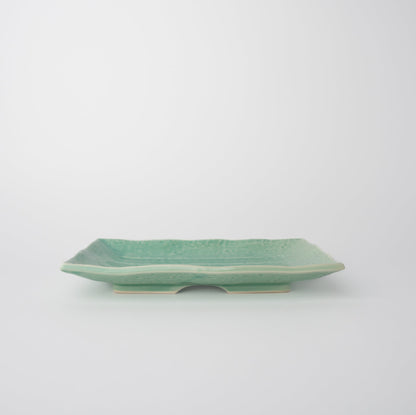 Plate Rectangular 22cm Celadon Glaze