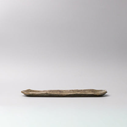 Plate Sashimi Organic Shape 13cm Sage Glaze