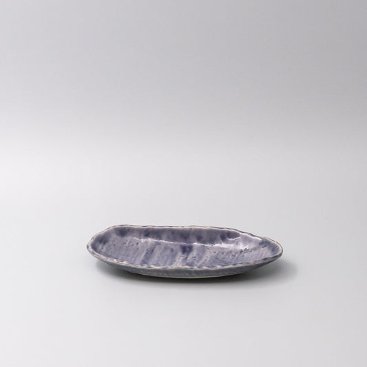 Sushi Plate 21cm Crackle Amethyst Glaze