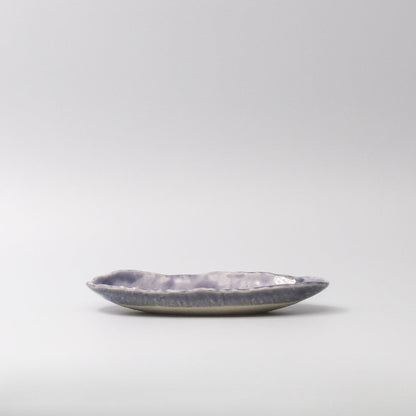 Sushi Plate 21cm Crackle Amethyst Glaze