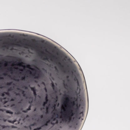 Plate Oval 15cm Crackle Amethyst Glaze