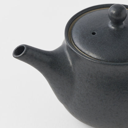 Teapot 400ml Matte Black Glaze
