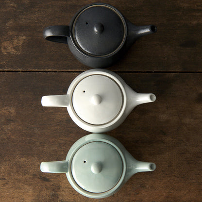 Teapot 400ml Matte Black Glaze