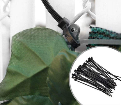 Artificial Ivy Leaf Hedging & Privacy Screen (Shade Cloth Backing Fake Ivy) 3m X 1m Roll