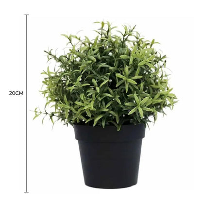 Small Potted Artificial Rosemary Herb Plant UV Resistant 20cm