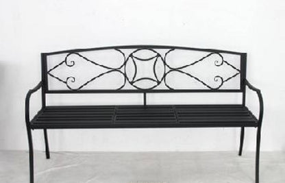 Otis Metal Garden Bench 150x87cm