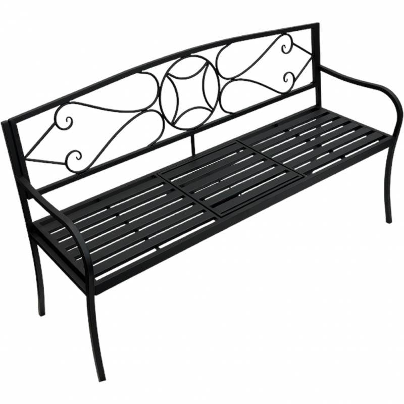 Otis Metal Garden Bench 150x87cm