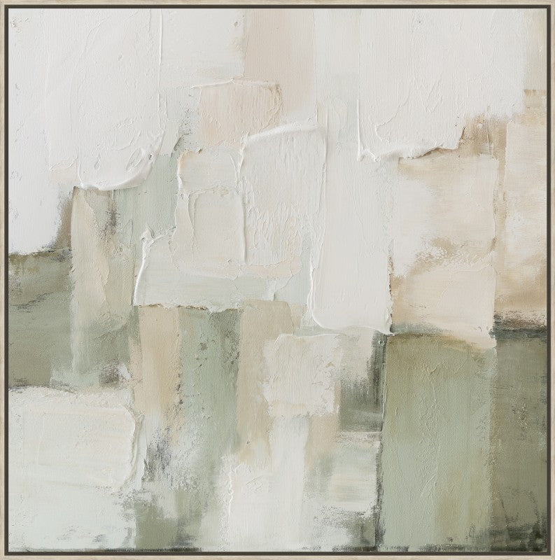 Green Echo Framed Artwork 80cm