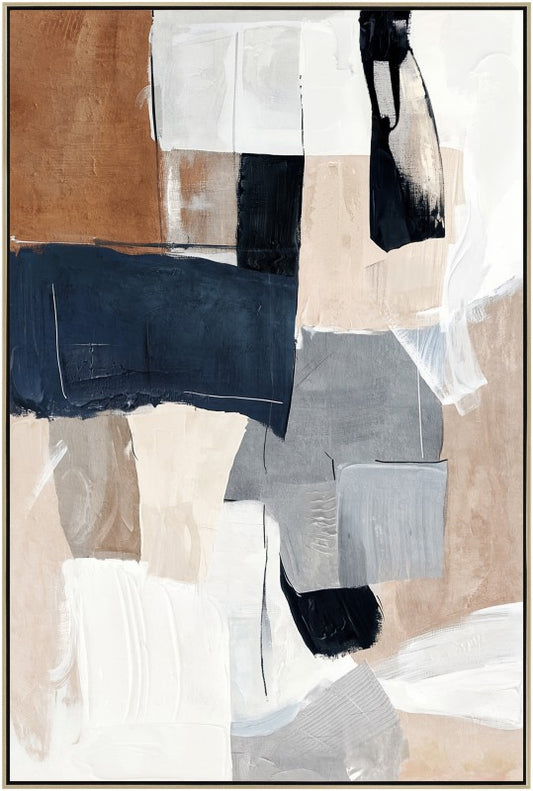 Oliver Abstract Framed Artwork 120cm