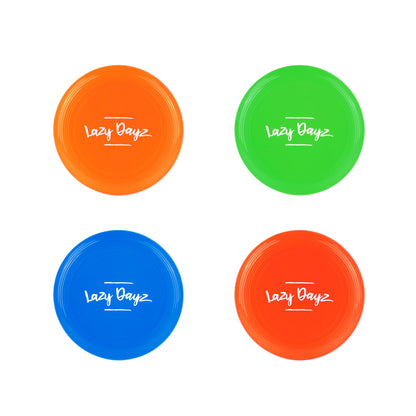 28cm Lazy Dayz Jumbo Neon Beach Frisbee - Blue