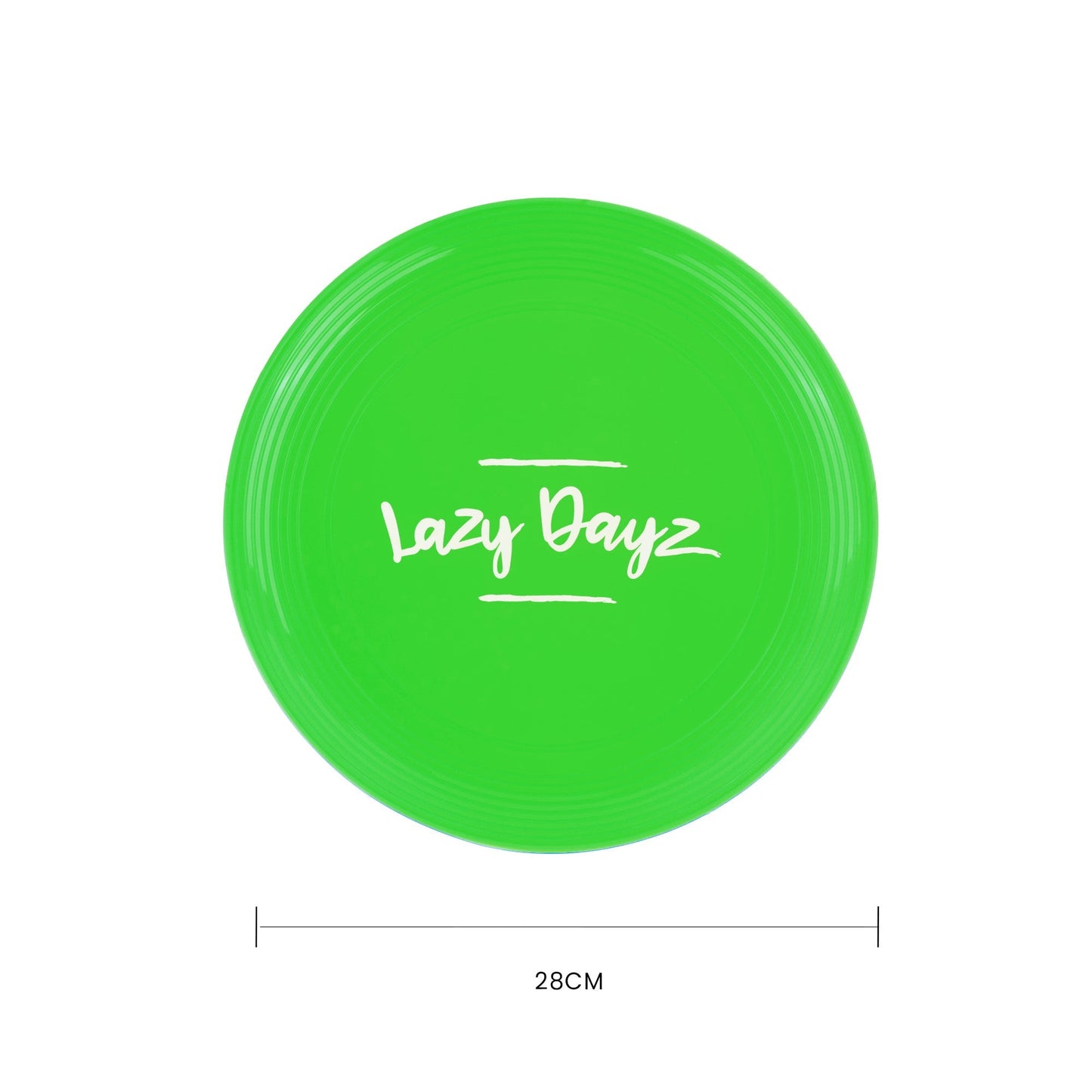 28cm Lazy Dayz Jumbo Neon Beach Frisbee - Green